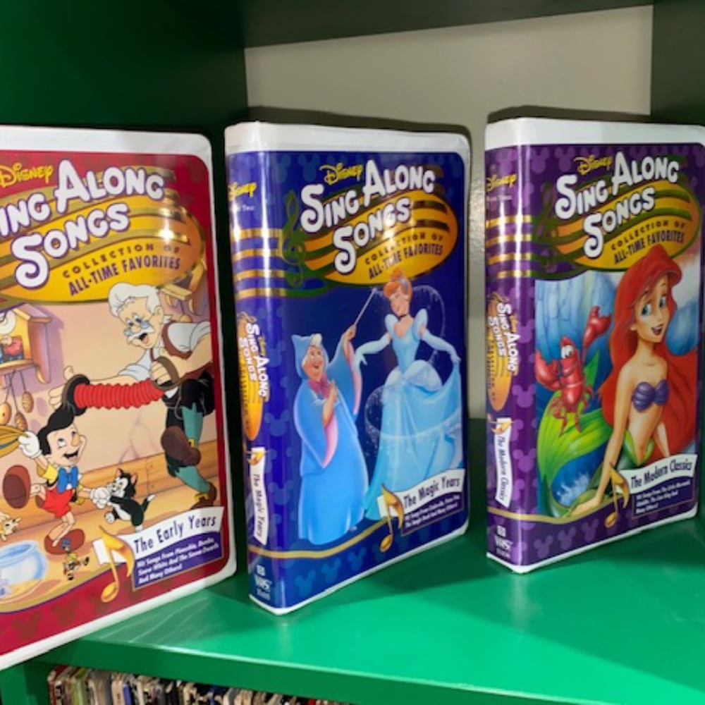 Sing Along Songs VHS, The Modern Classics, etc